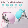 2-in-1 Leak-Proof Dog Water Bottle Portable Travel Bowl