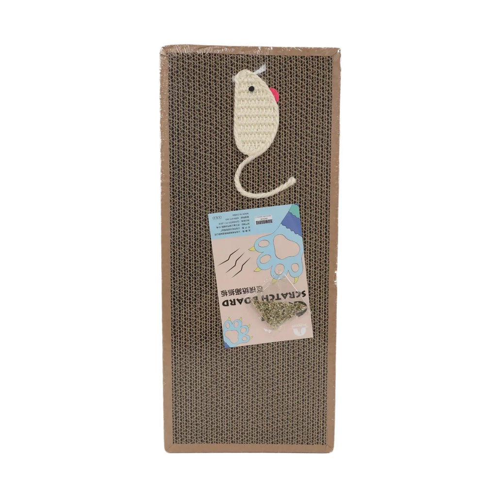 2-in-1 Oval Cat Scratcher & Bed