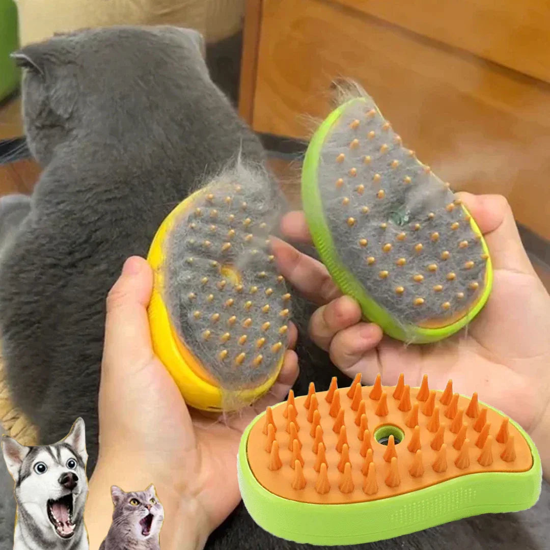 3-in-1 Pet Steamy Brush
