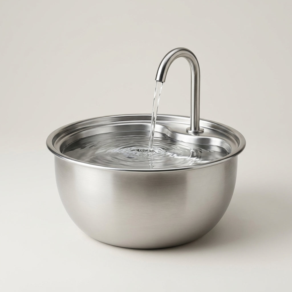 AquaNest Stainless Steel Pet Fountain (4.0L)