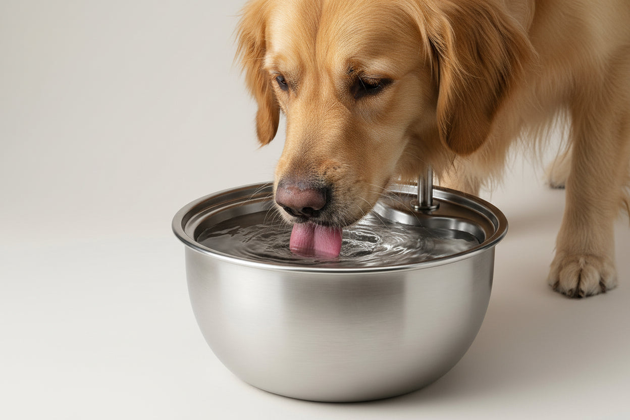 AquaNest Stainless Steel Pet Fountain (4.0L)